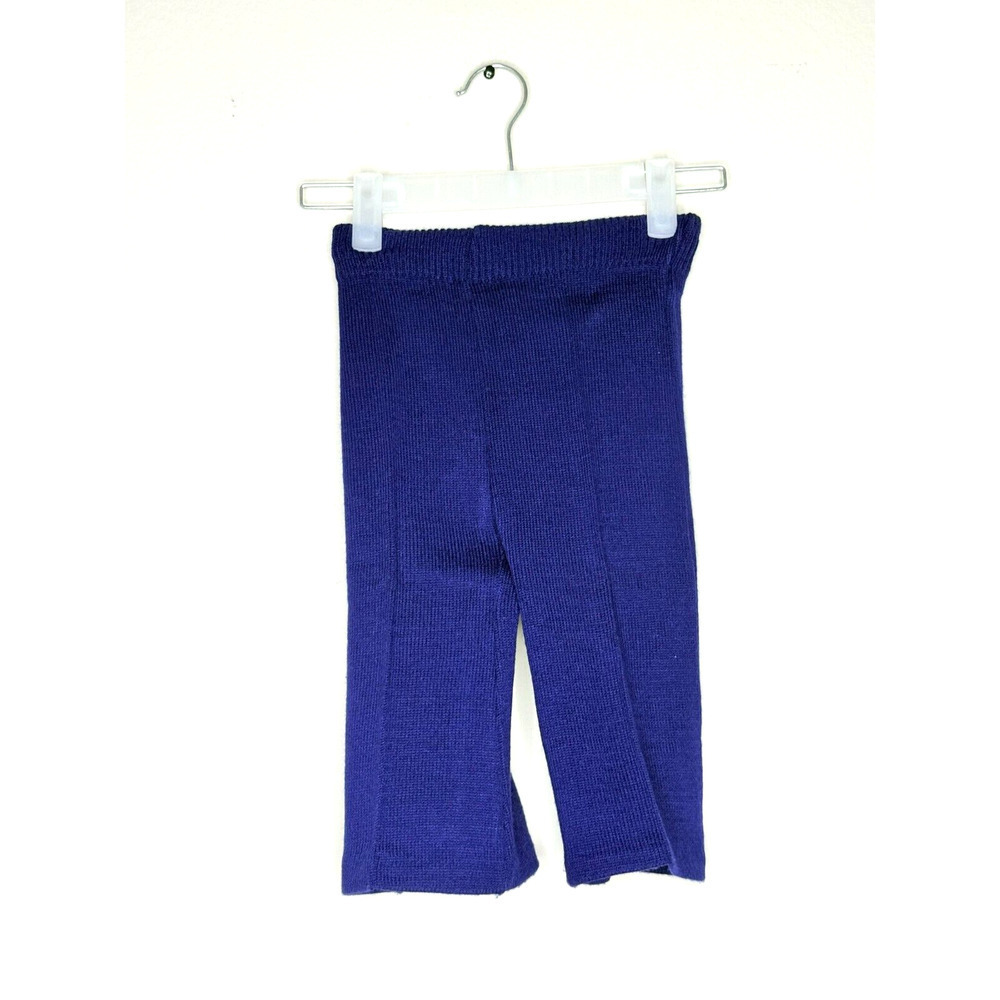 Vintage 1987 Walt Disney Toddlers Pleated Pants Sz 2T Blue Elastic Waist Capris